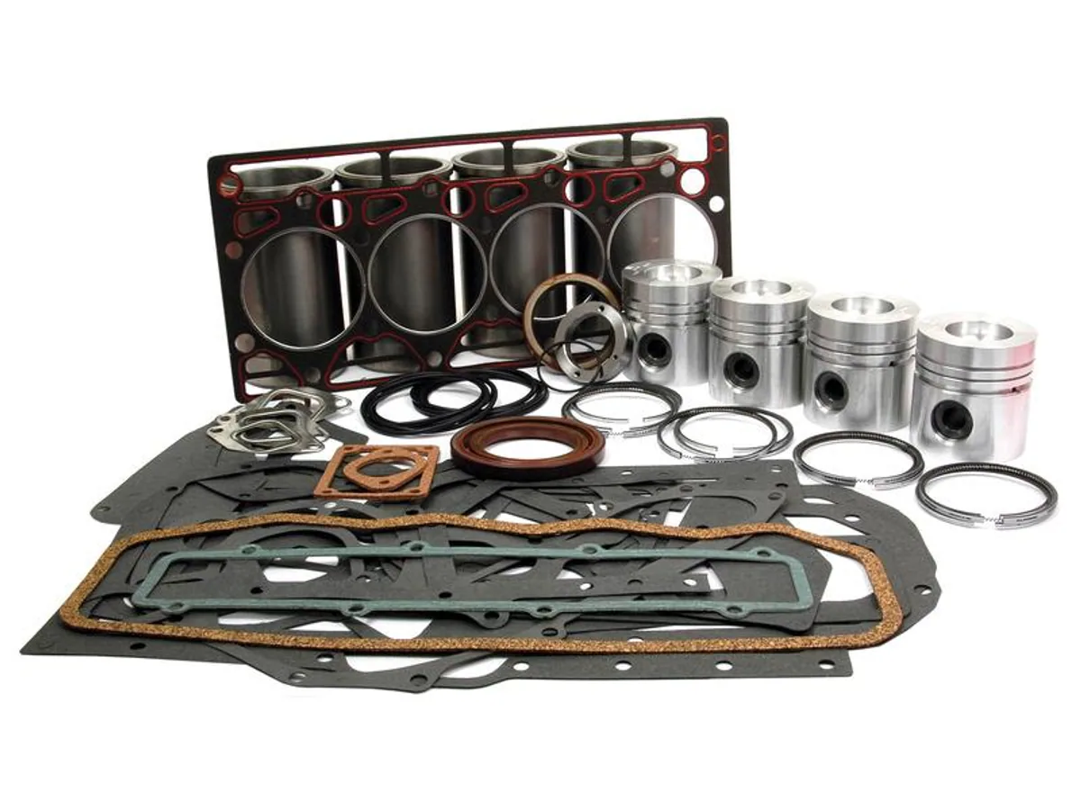 Pistones, camisas, anillos, sellos y juntas para reparación de motor agrícola
